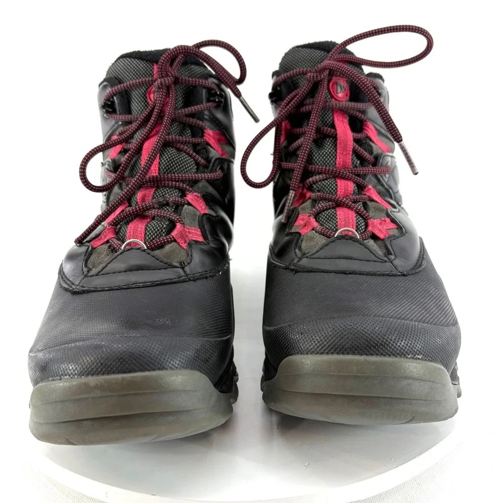 Merrell Women's Winter Hiking Boots Size 9 Black Vibram‎ Arctic Grip Waterproof